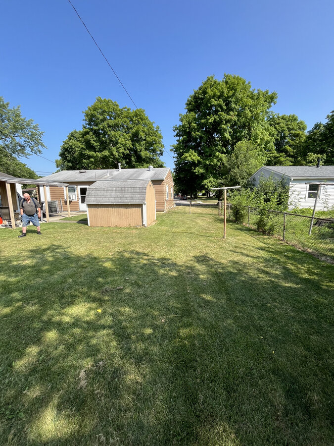 Hilliard OH home before — backyard as-is condition
