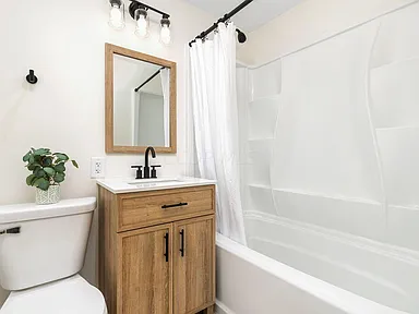 refreshed room — new paint and finishes