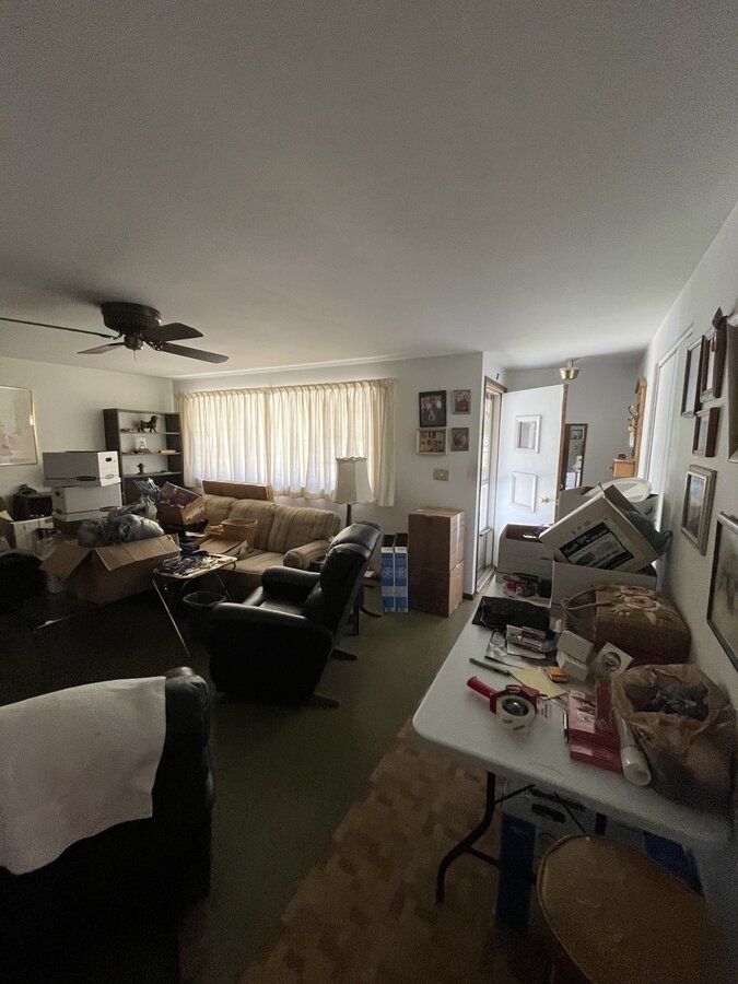 Westerville OH inherited home before — packed with estate belongings